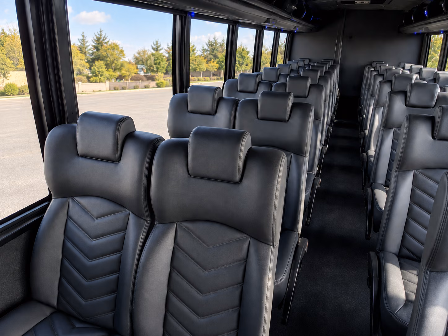 pearland 18 passenger minibus interior