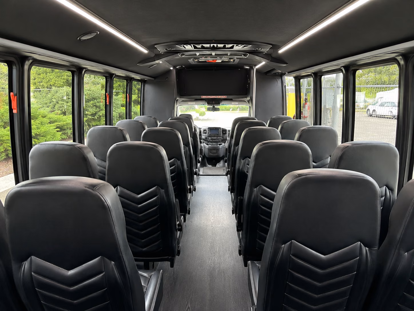 pearland 20 passenger minibus inside
