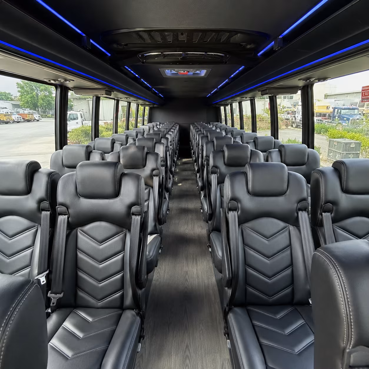 pearland 25 passenger minibus inside