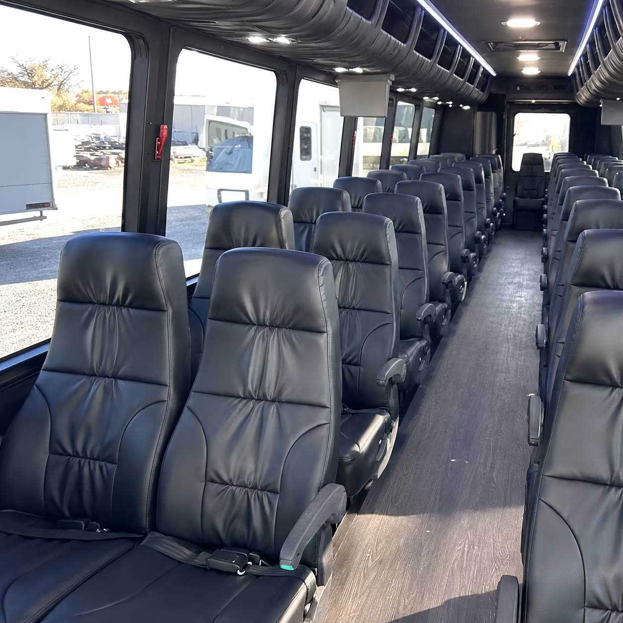 pearland 28 passenger minibus inside