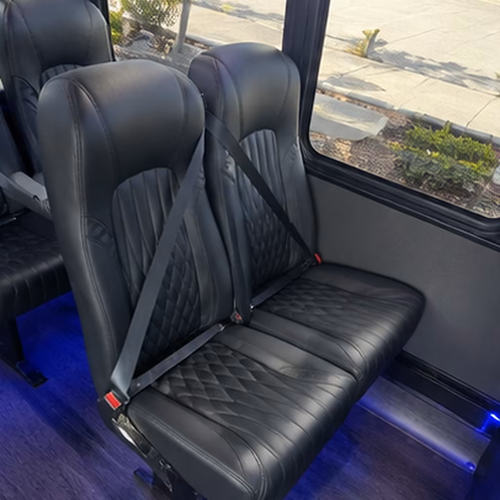pearland 28 passenger minibus interior