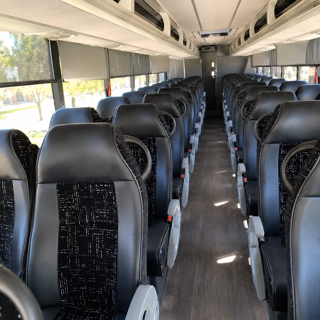 pearland 56 passenger charter bus interior