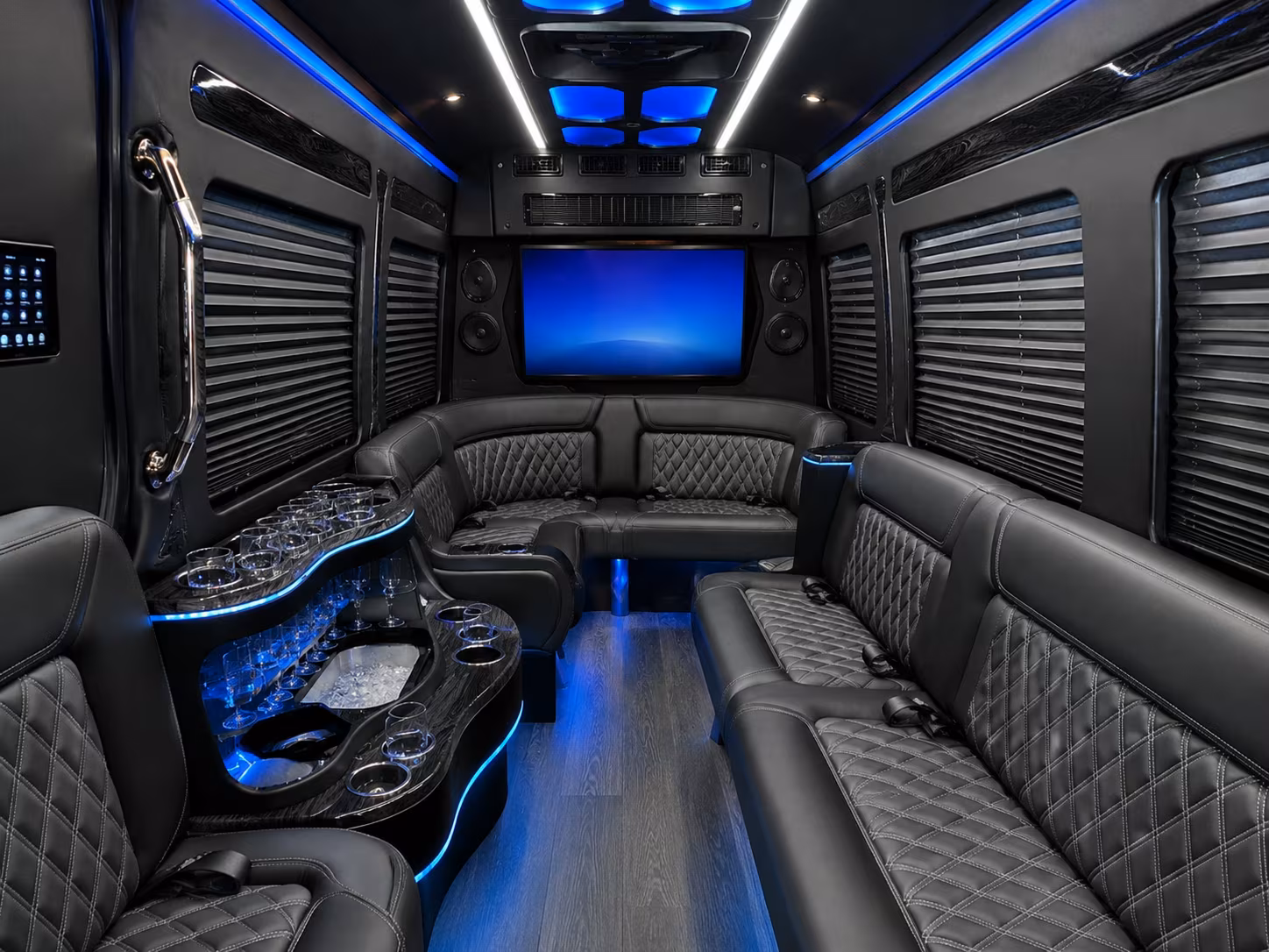 pearland sprinter limousine inside