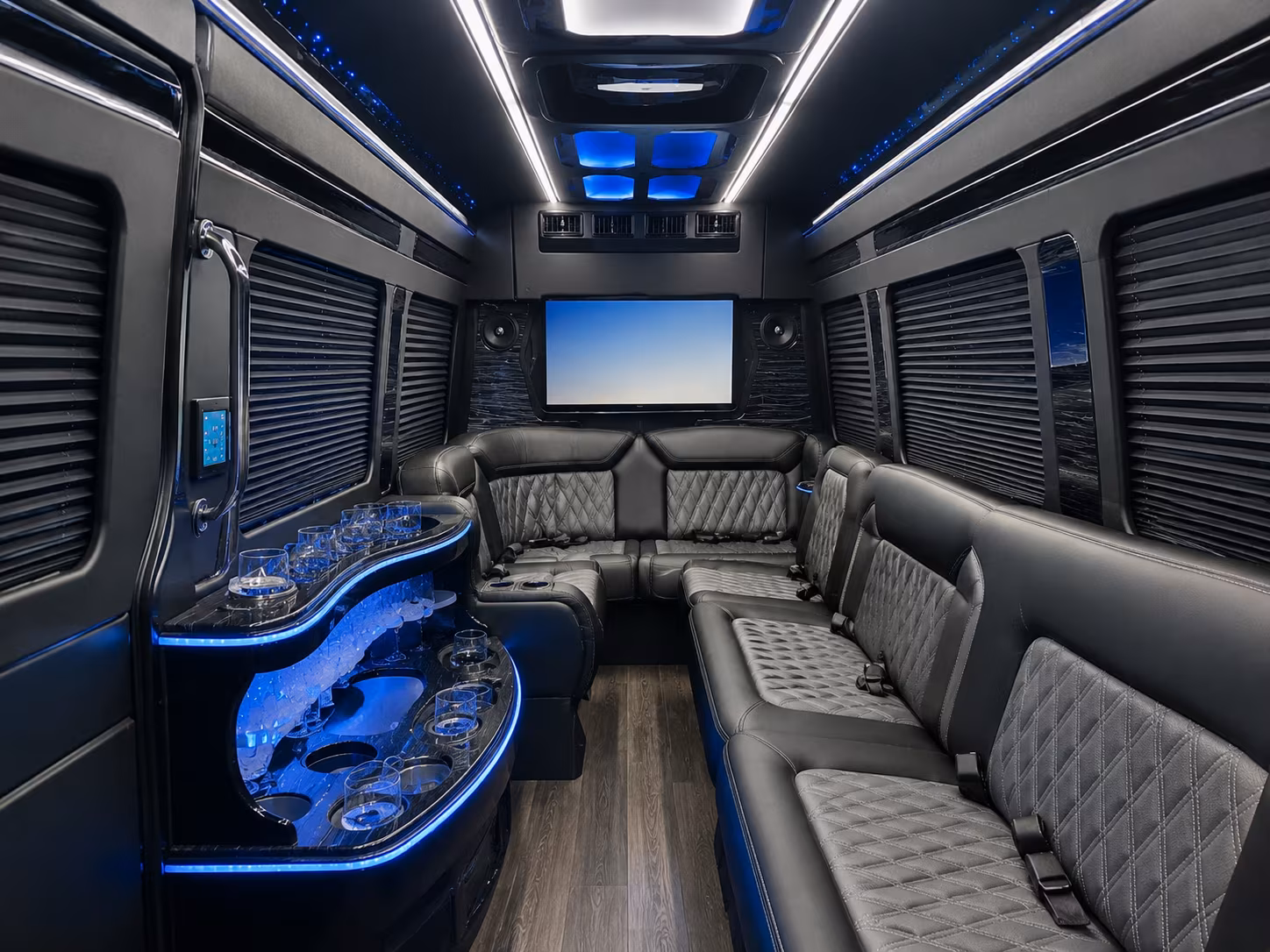 pearland sprinter limousine interior